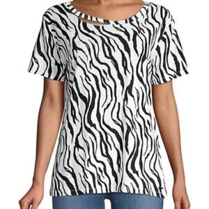 n:Philanthrophy Harlow Cutout Animal Print T-Shirt